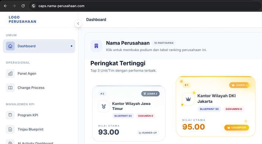 White Label Dashboard Preview
